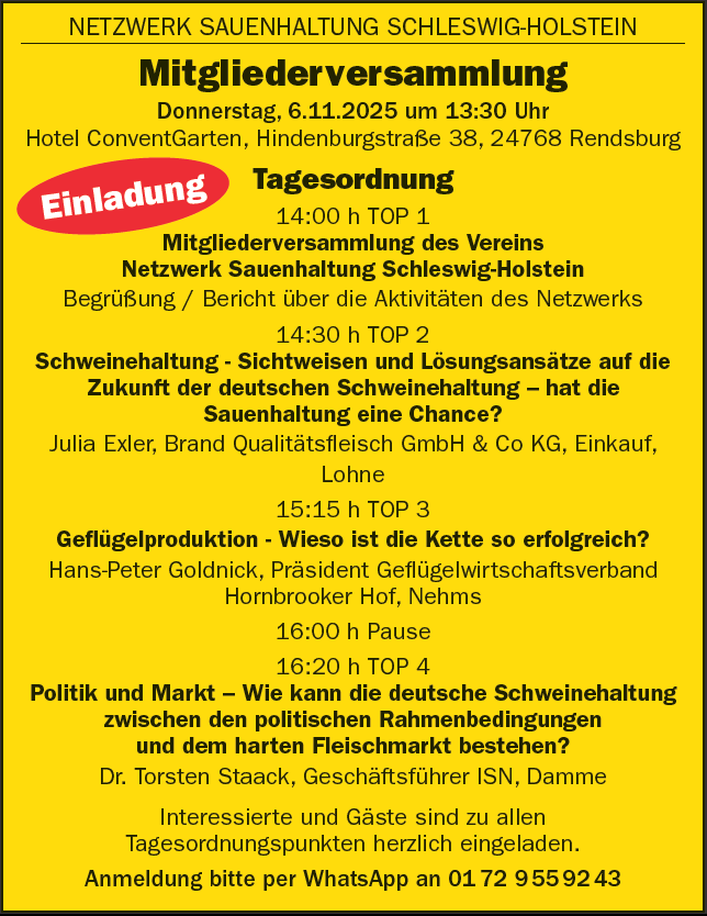 Netzwerk Sauenhaltung Mv2025