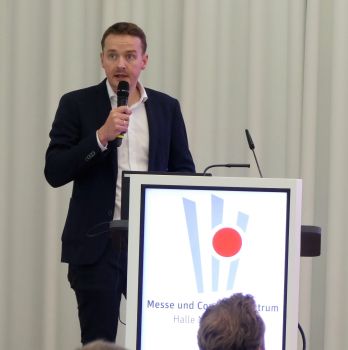 Bernd Bröring, Geschäftsführer der Bröring Unternehmensgruppe, auf dem ISN-Dialogforum in Münster ©ISN